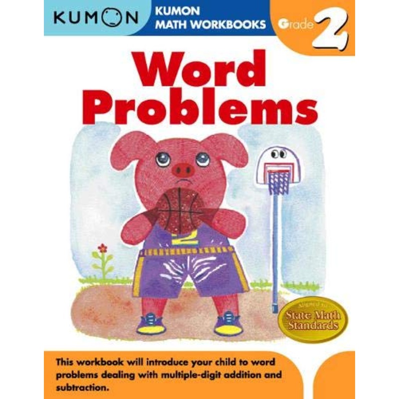 Math Workbooks: Word Problems Grade2