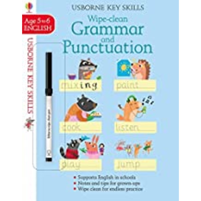 Usborne Wipe Clean :  Grammar And Punctuation Age 5-6