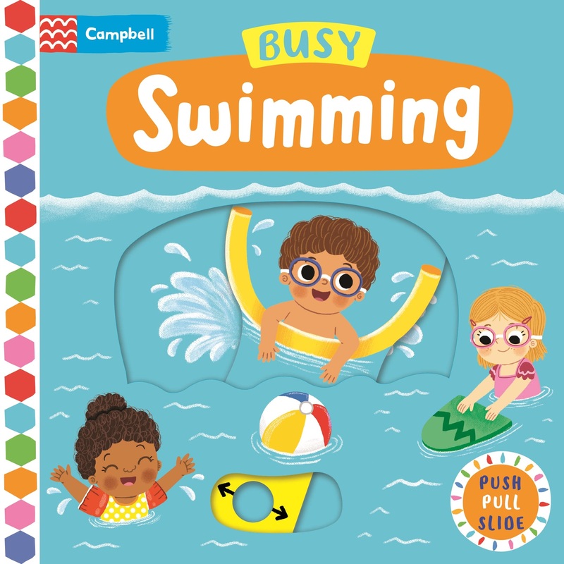 Campbell Busy Books #58 : Busy Swimming – Board Book