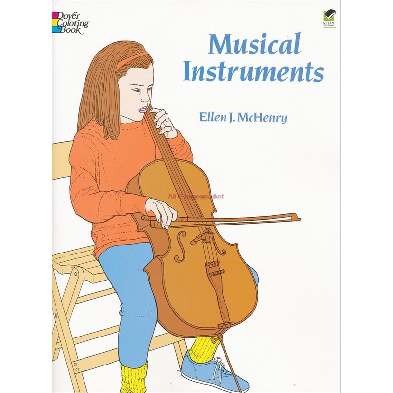 Musical Instrument Coloring Book