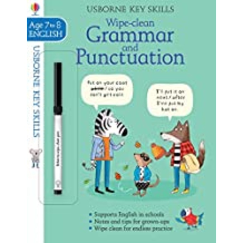 Usborne Wipe-clean : Grammar & Punctuation Age 7-8