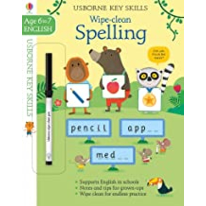 Usborne Wipe-clean :  Spelling Age 6-7