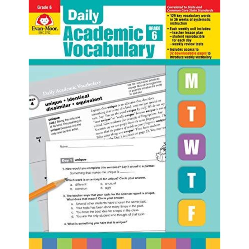Daily Academic Vocabulary Grade 6