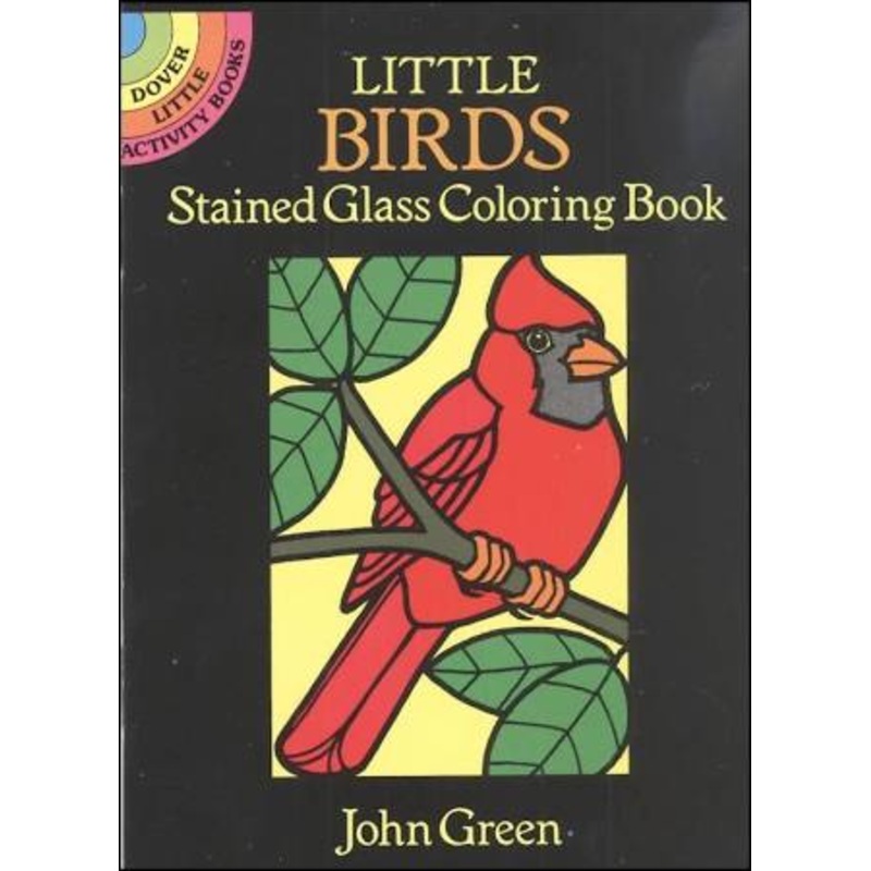 Little Birds Stained Glass Coloring Book