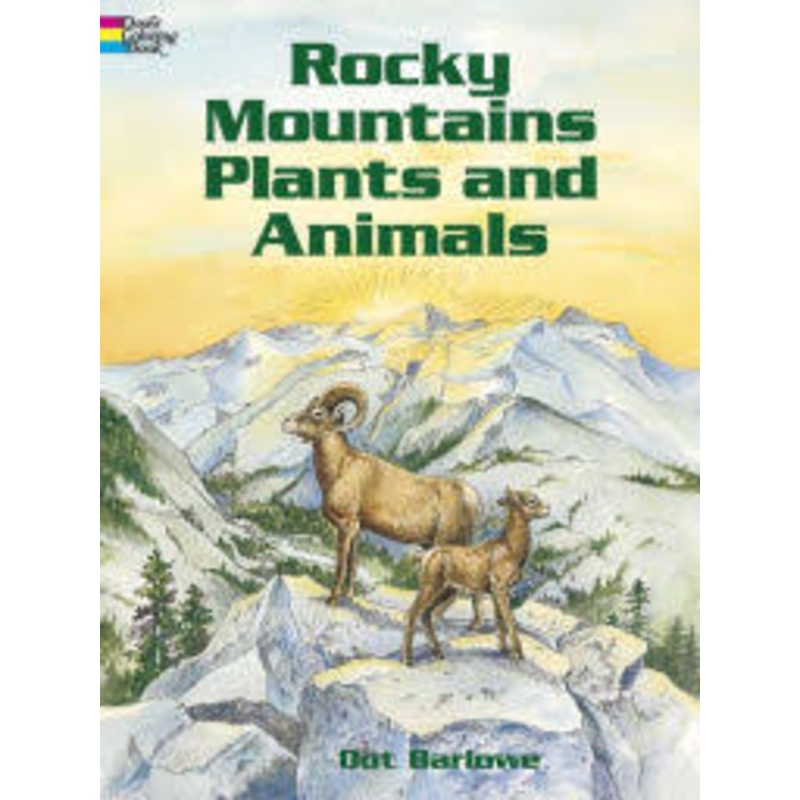 Rocky Mountains Plants & Animals Coloring Book