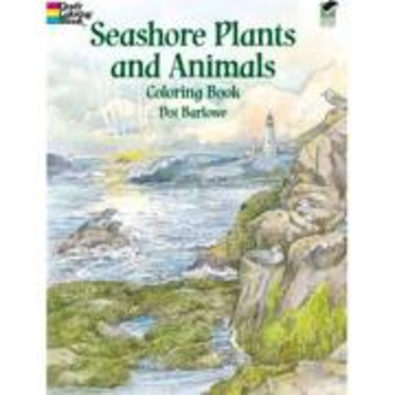 Seashore Plants and Animals Coloring book