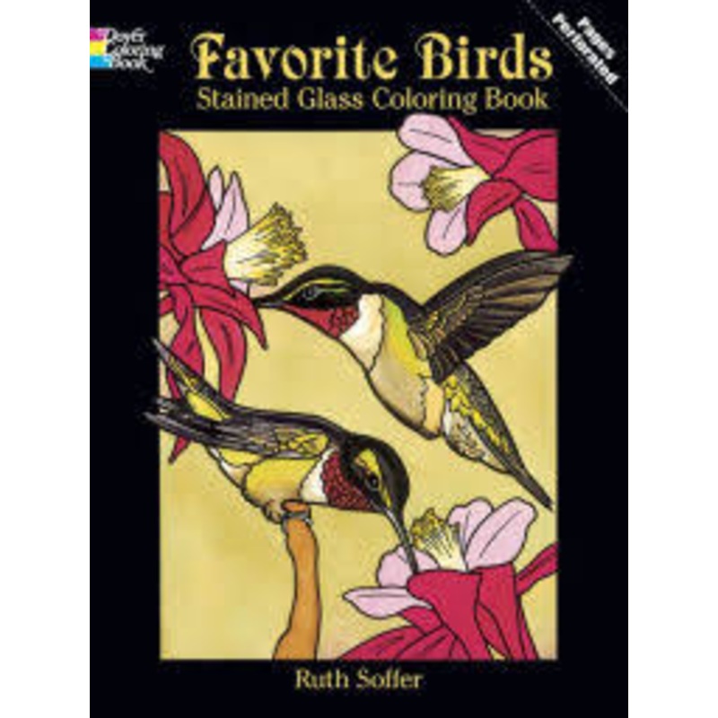 Favorite Birds Stained Glass Coloring Book