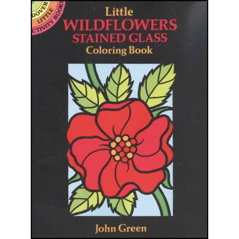 Little Wildflowers Stained Glass Coloring Book
