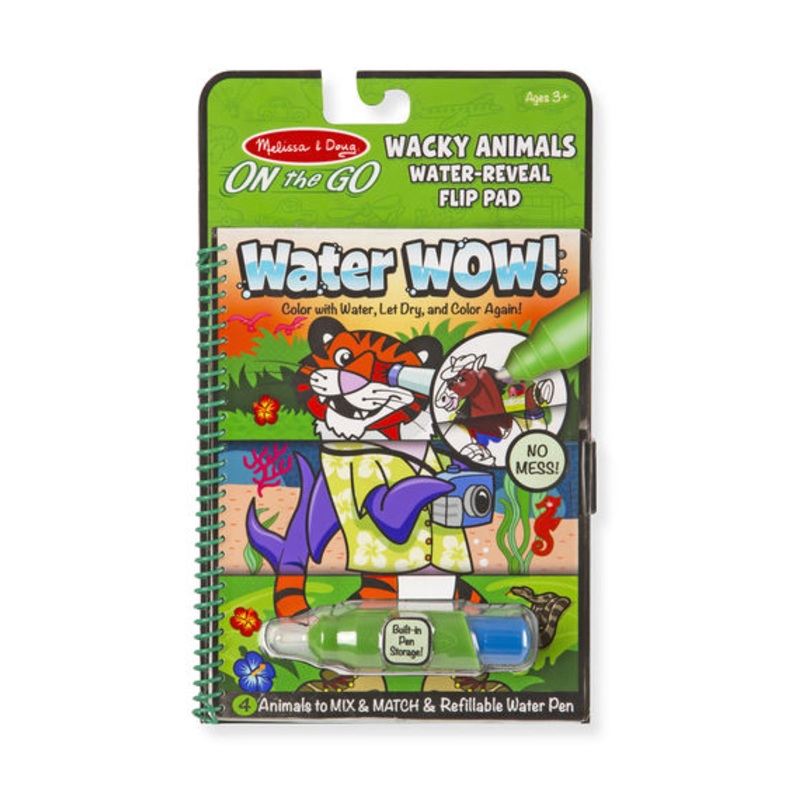 Water Wow Wacky Animals Water Reveal Flip Pad