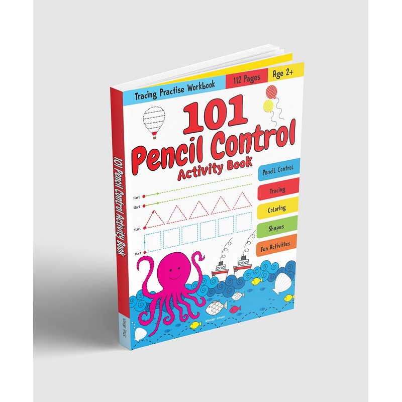101 Pencil Control Activity Book For Kids – Paperback