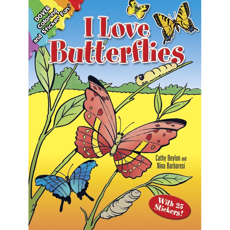 I Love Butterflies Coloring Book