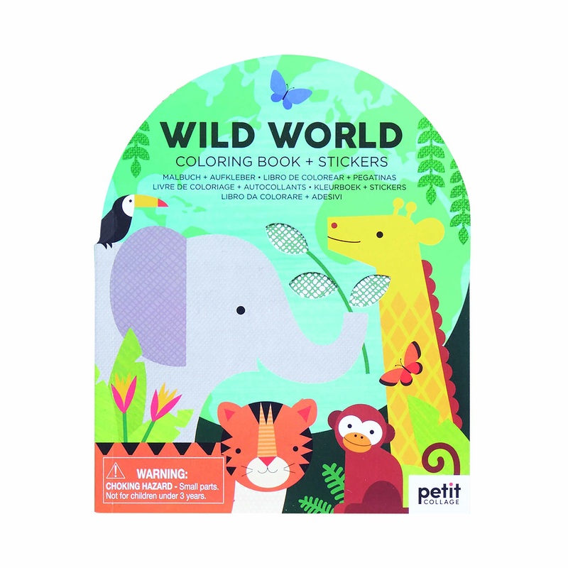 Wild World – Colouring Book + Stickers