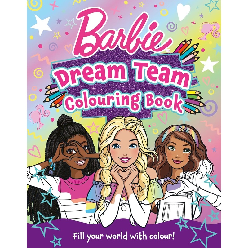 Barbie Dream Team Colouring Book – Paperback