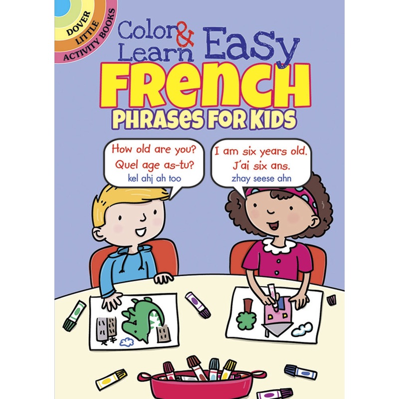 Color & Learn Easy French Phrase for Kids