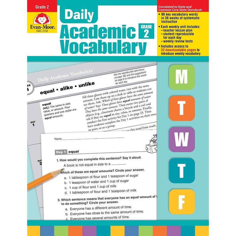 Daily Academic Vocabulary, Grade 2