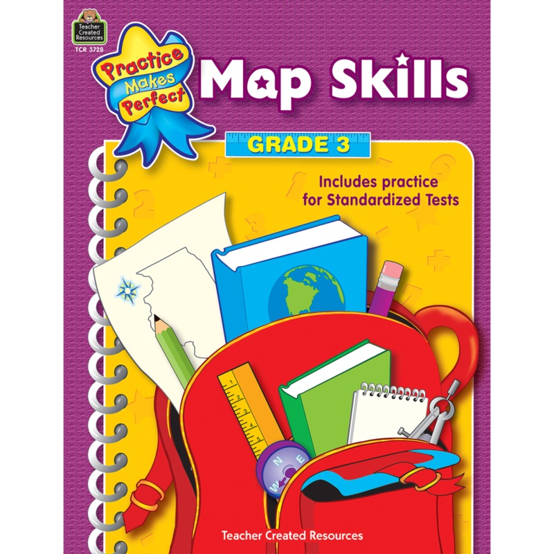 Map Skills: Grade 3 (Practice Makes Perfect)