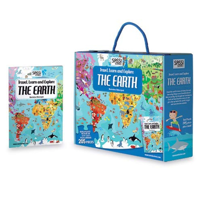 Travel Learn Explore : The Earth – Puzzle Box with Book