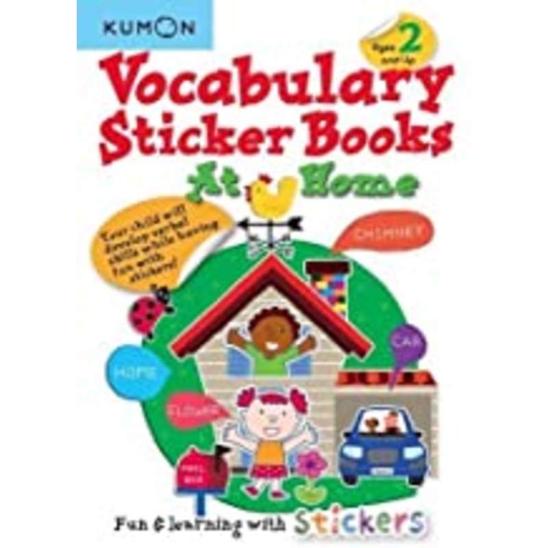 Vocabulary Sticker Books At Home Age 2 & Up