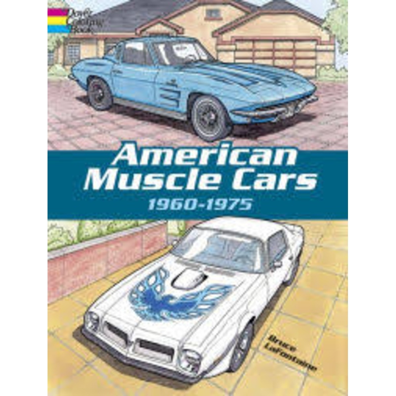 American Muscle Cars Coloring Book 1960-1975