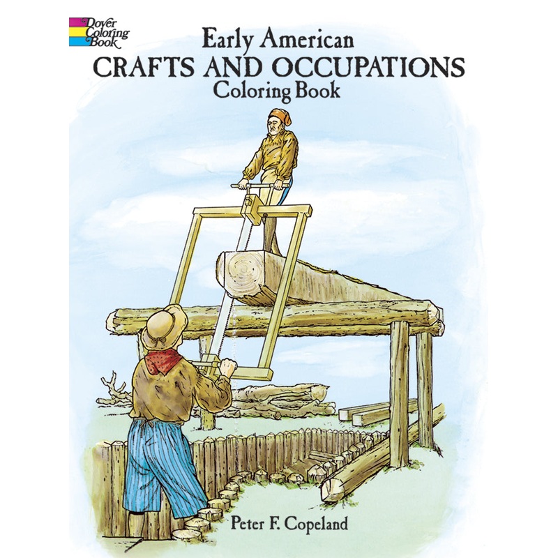 Early American Crafts and Occupations ColoringBook