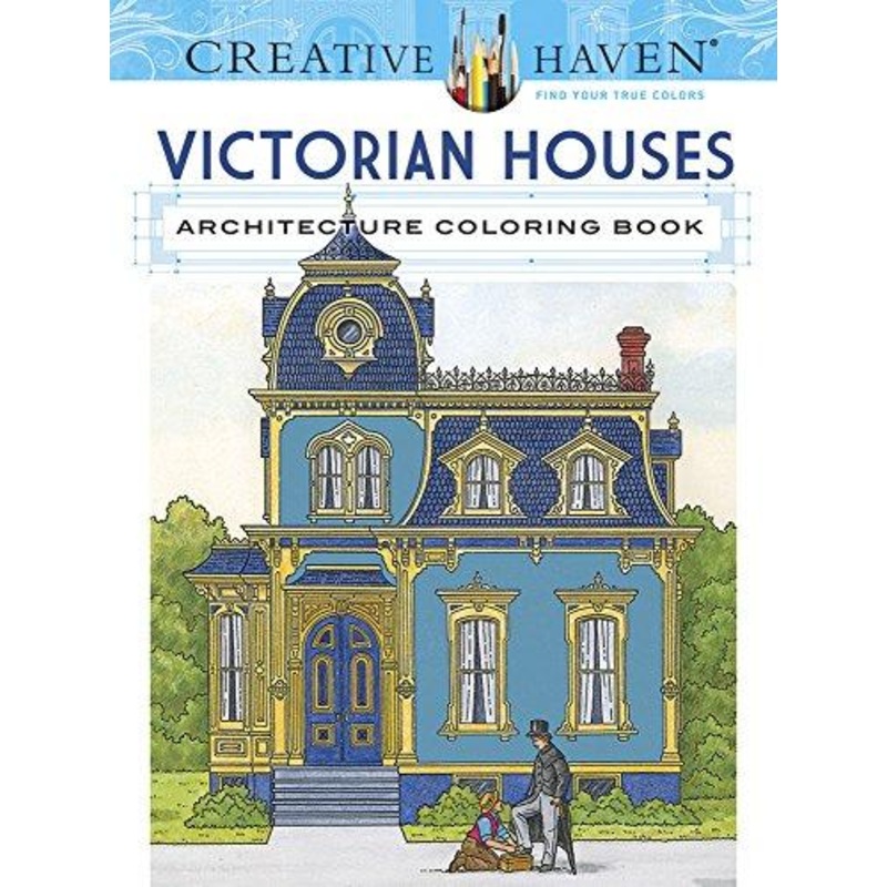 Victorian Houses Architecture Coloring Book