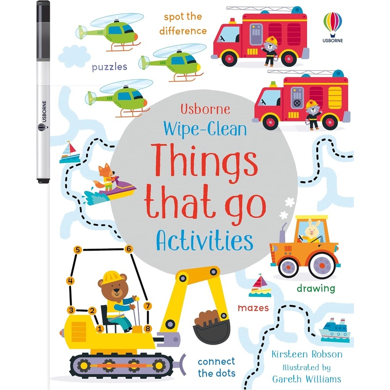 Wipe-Clean Things That Go Activities – Paperback