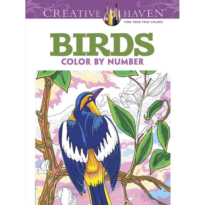 Birds Color By Number Coloring Book (Creative Haven)