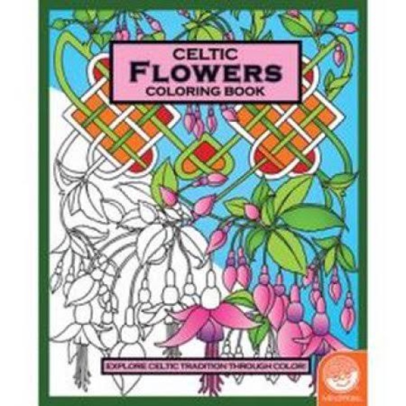 Celtic Flowers Coloring Book