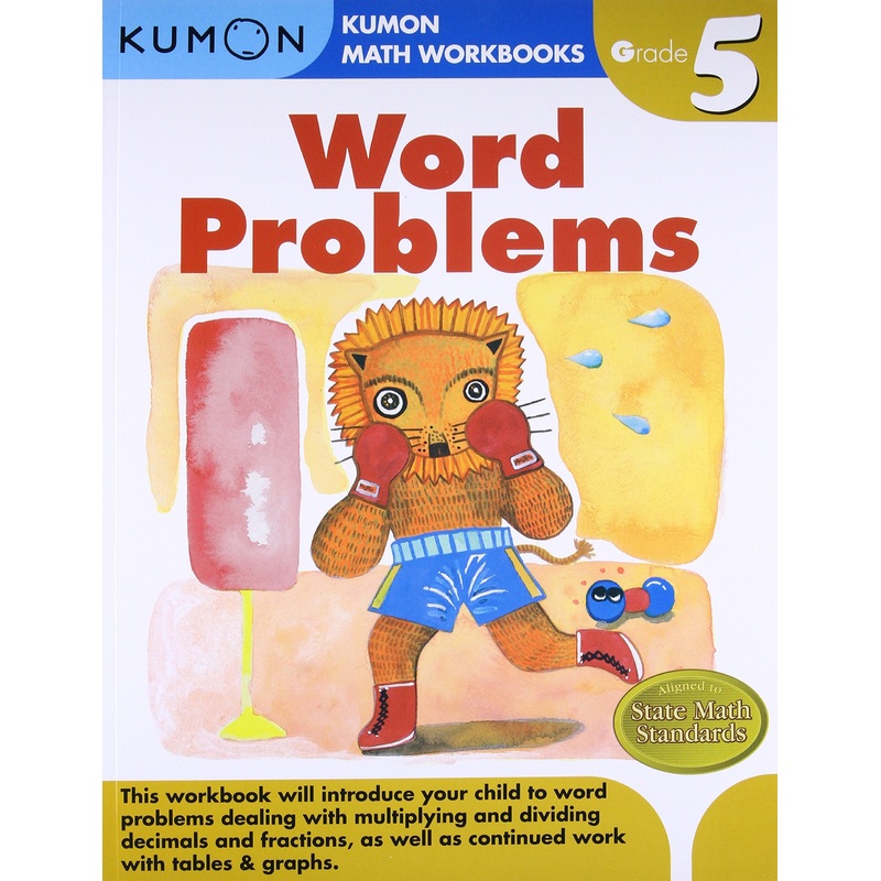 Math Workbooks: Word Problems Grade 5