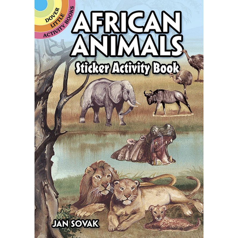 African Animals Sticker Activity Book (Mini Dover)