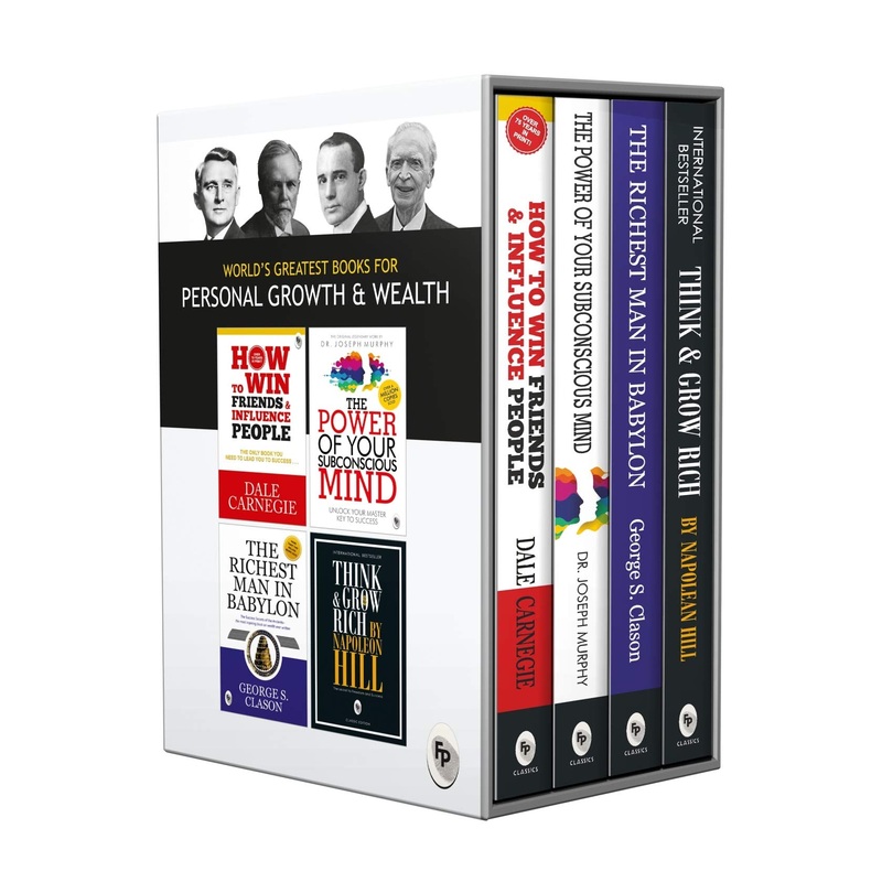 Worlds Greatest Books For Personal Growth & Wealth : Set of 4 Books (Perfect Motivational Gift Set) – Paperback