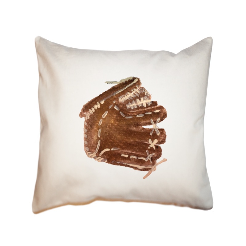 baseball glove square pillow