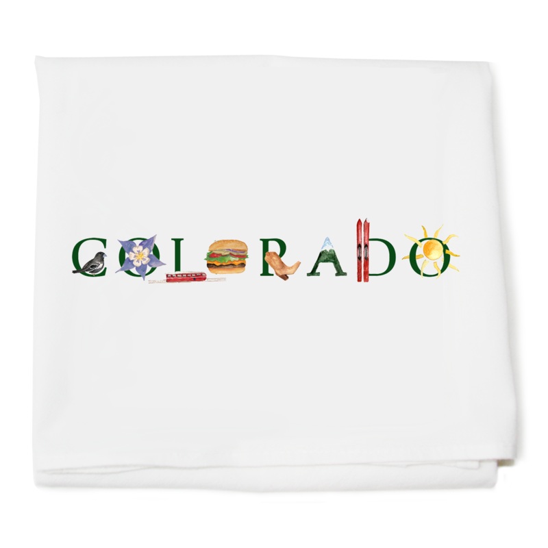 Colorado flour sack towel