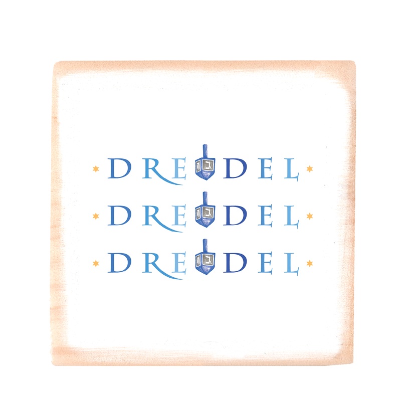 dreidle wood block