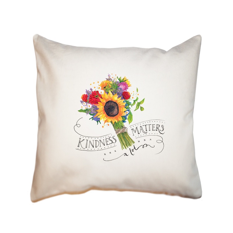 kindness square pillow