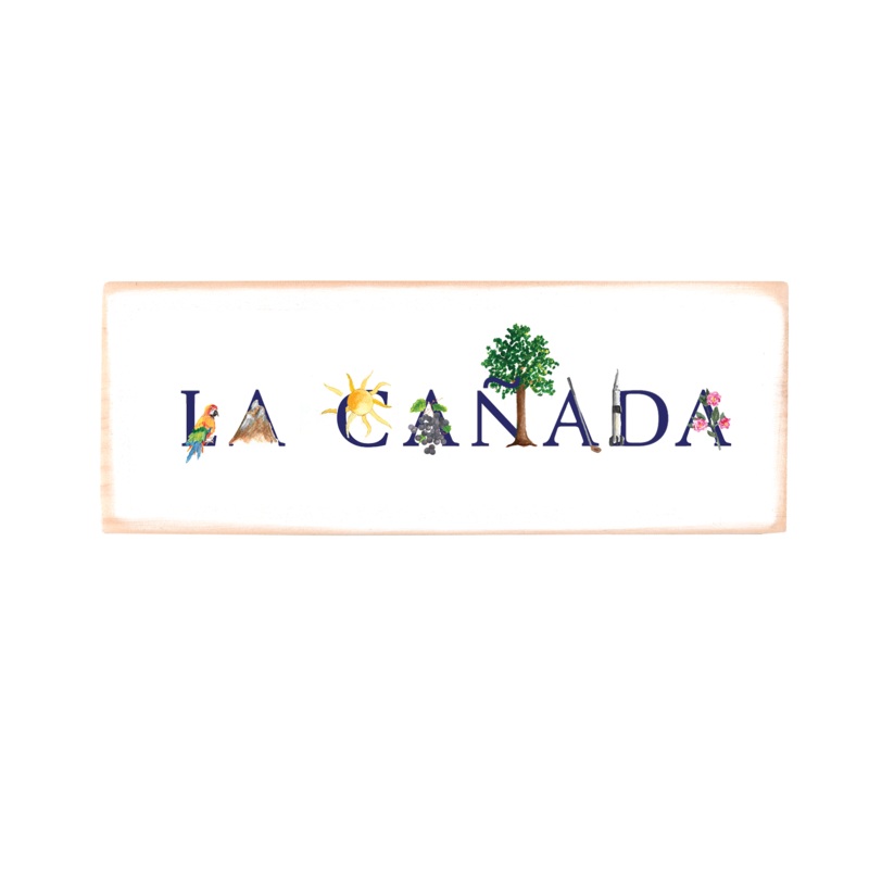 la canada rectangle wood block