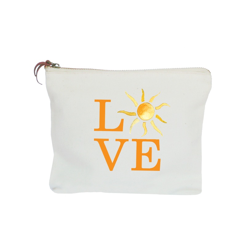 love sun zipper pouch