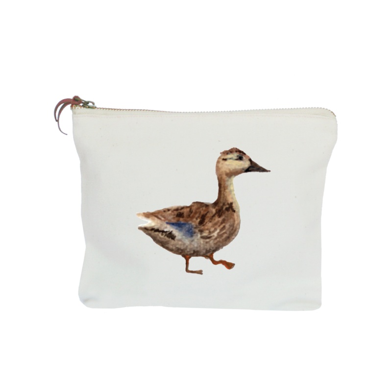 mallard duck zipper pouch