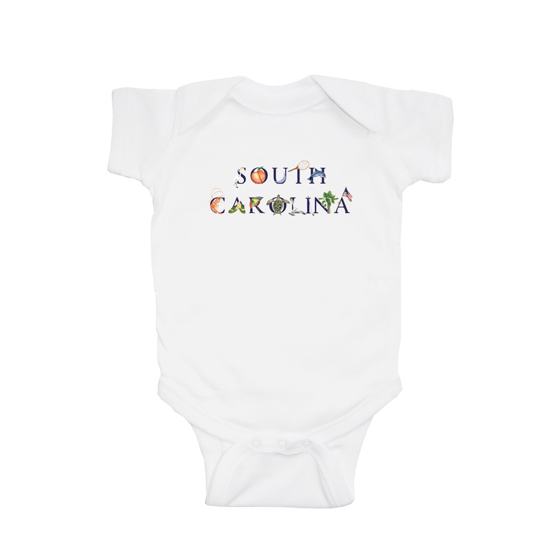 south carolina baby snap up short sleeve