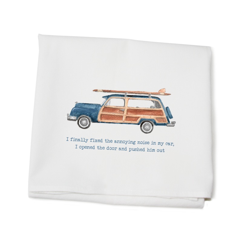 woody annoying noise flour sack towel