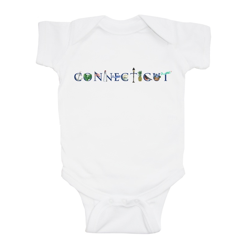 Connecticut baby snap up short sleeve