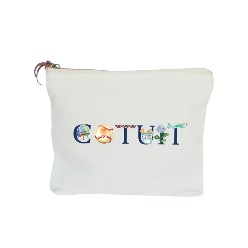 cotuit zipper pouch