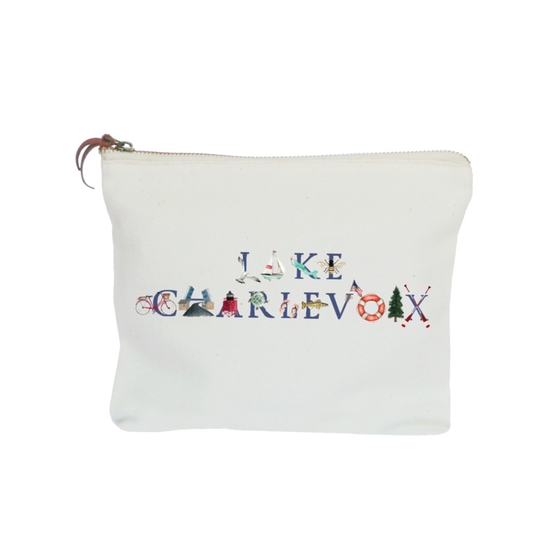 lake charlevoix zipper pouch