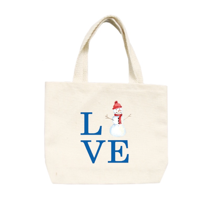 love snowman small tote