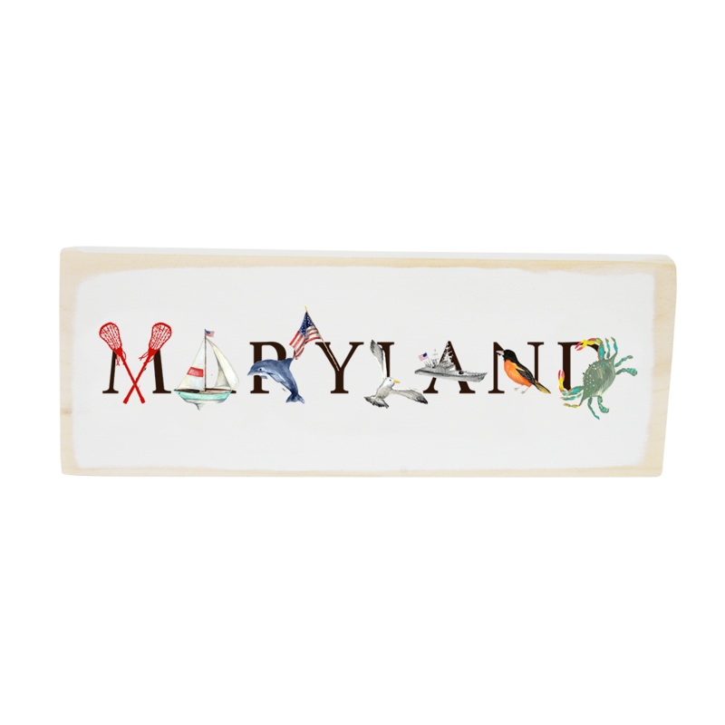 Maryland rectangle wood block