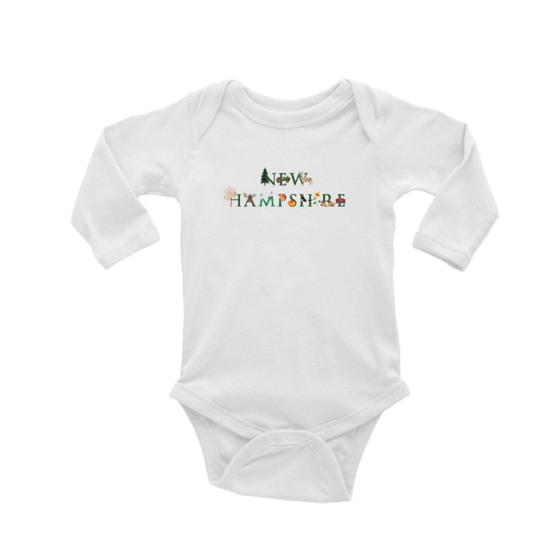 new hampshire fall baby snap up long sleeve