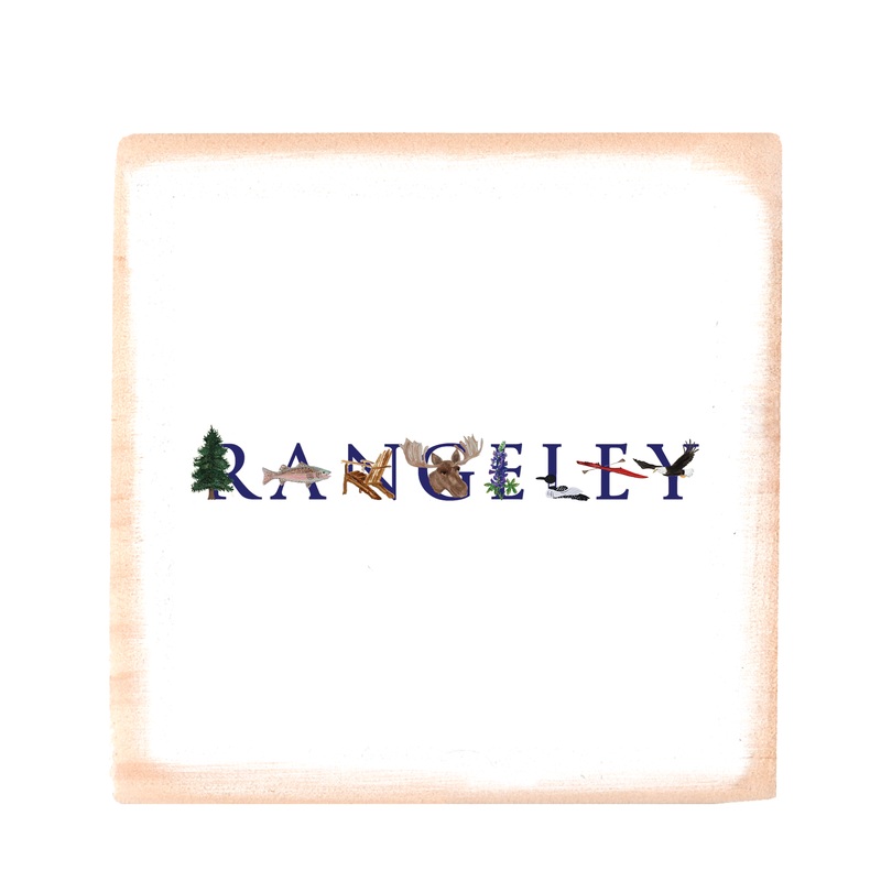 rangeley summer square wood block