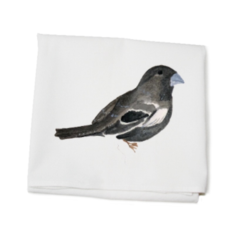 black bird flour sack towel
