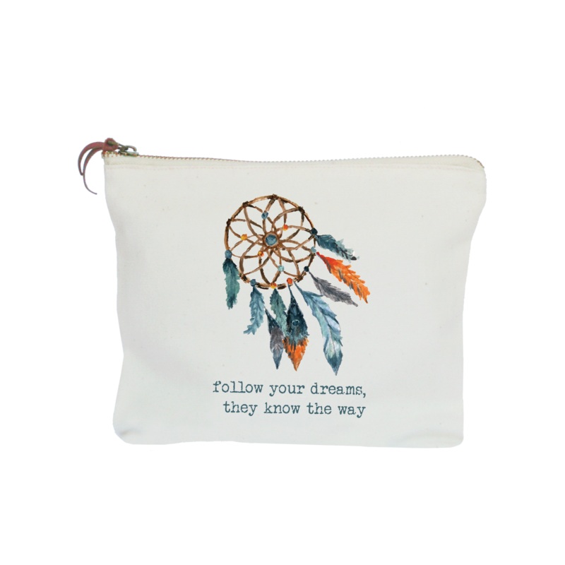follow your dreams zipper pouch