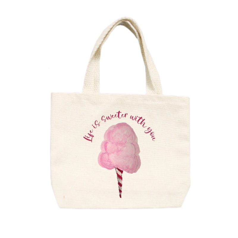 life is sweeter with you small tote